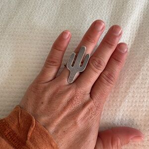 Silver Cactus Ring